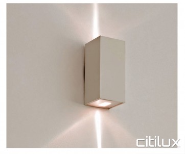 Lexidex Rectangle 120mm Up Down Flush Wall Light