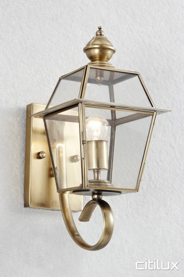 Old Guildford Traditional Outdoor Brass Wall Light Elegant Range Citilux