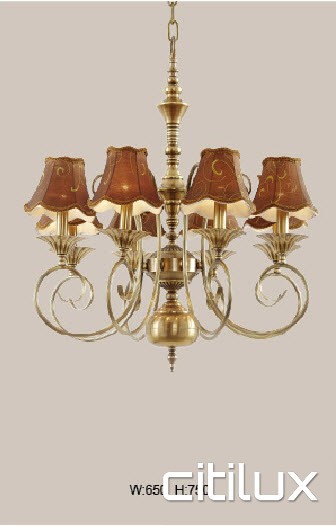 Oxford Falls Classic European Style Brass Pendant Light Elegant Range Citilux