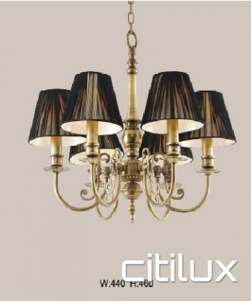 Padstow Heights Classic European Style Brass Pendant Light Elegant Range Citilux