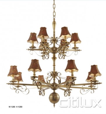 Penrith Classic European Style Brass Pendant Light Elegant Range Citilux