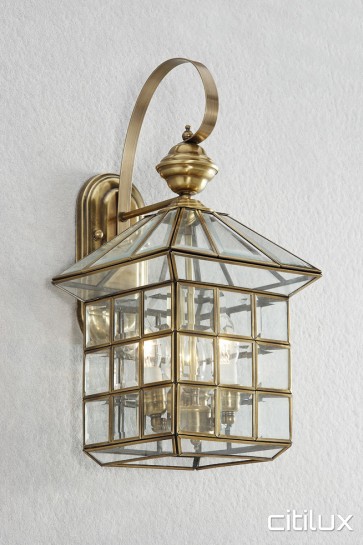 Prospect Traditional Outdoor Brass Wall Light Elegant Range Citilux