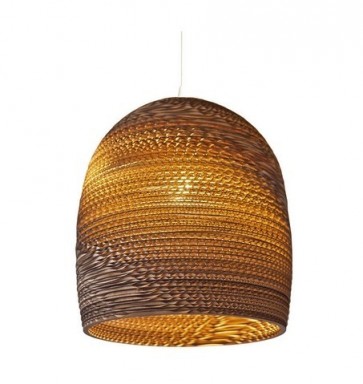 Replica Recycled Cardboard Pendant lights -Bell - Pendant Light - Citilux