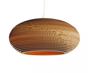 Replica Recycled Cardboard Pendant lights -Disc - Pendant Light - Citilux