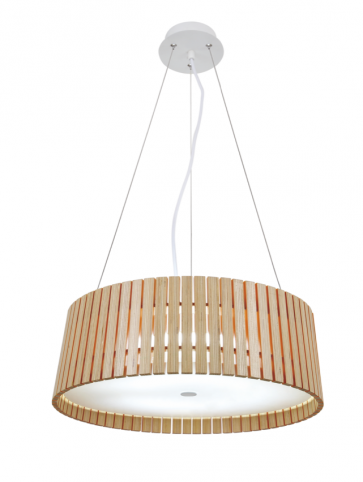 Replica Wood Round Pendant Lamp -50cm - Pendant Light - Citilux