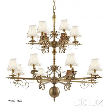 Revesby Classic European Style Brass Pendant Light Elegant Range Citilux