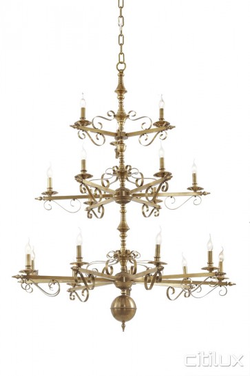 Revesby Heights Classic European Style Brass Pendant Light Elegant Range Citilux