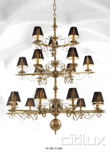 Richmond Classic European Style Brass Pendant Light Elegant Range Citilux