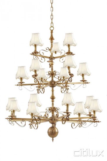 Riverview Classic European Style Brass Pendant Light Elegant Range Citilux