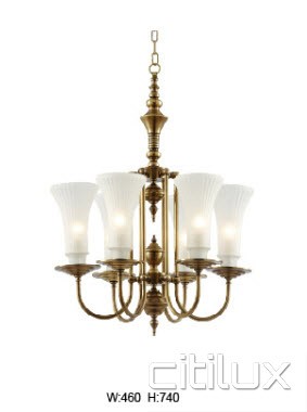 Rockdale Classic European Style Brass Pendant Light Elegant Range Citilux