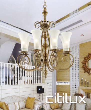 Rooty Hill Classic European Style Brass Pendant Light Elegant Range Citilux