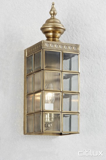 Rozelle Classic Outdoor Brass Wall Light Elegant Range Citilux