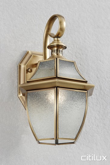 Sackville North Classic Outdoor Brass Wall Light Elegant Range Citilux