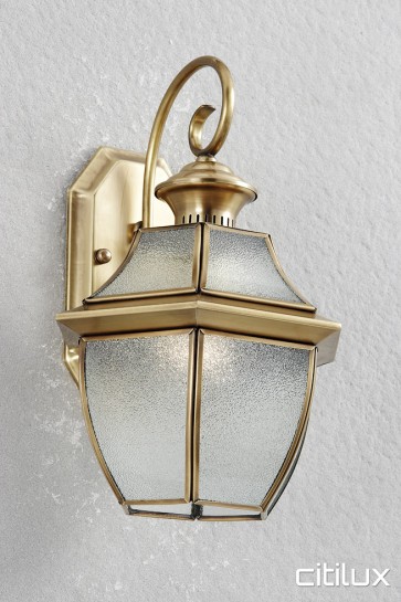 Sadleir Traditional Outdoor Brass Wall Light Elegant Range Citilux