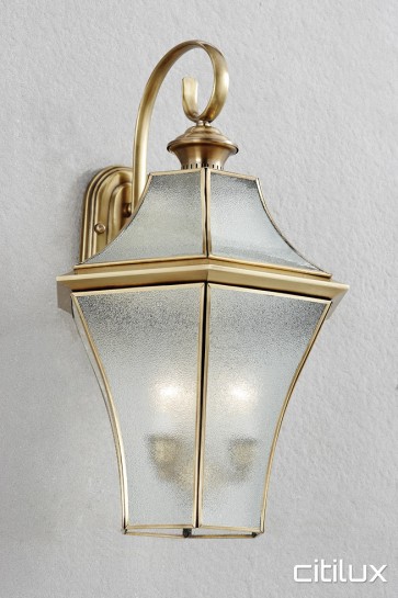 Sandringham Classic Outdoor Brass Wall Light Elegant Range Citilux