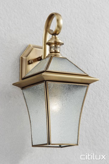 Sans Souci Classic Outdoor Brass Wall Light Elegant Range Citilux