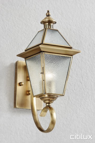 Scarborough Traditional Outdoor Brass Wall Light Elegant Range Citilux
