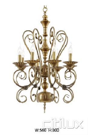 Schofields Classic European Style Brass Pendant Light Elegant Range Citilux