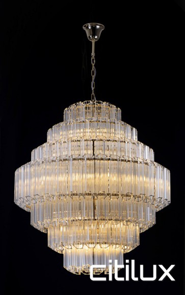 Takela 18 Lights Chandelier Gold Citilux