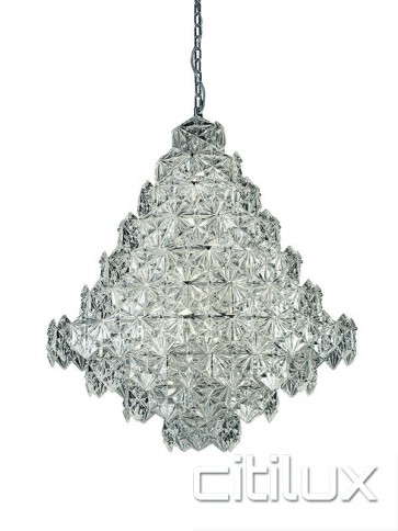 Tiffani 17 Lights Pendant Chrome Citilux