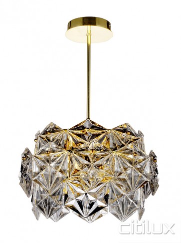 Vera 6 Lights Pendant Gold Citilux