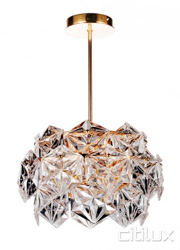 Rose gold shop glass pendant light
