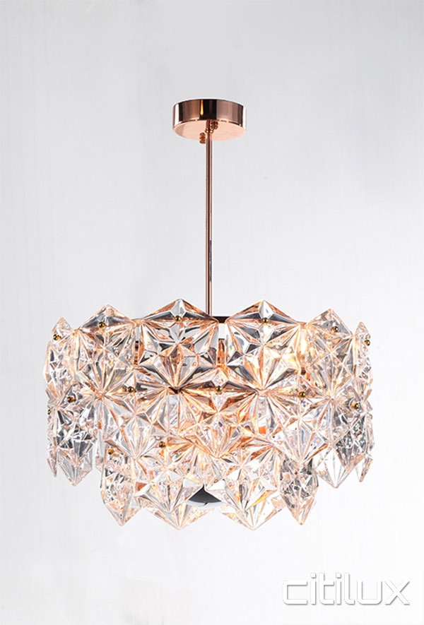 pendant lights rose gold
