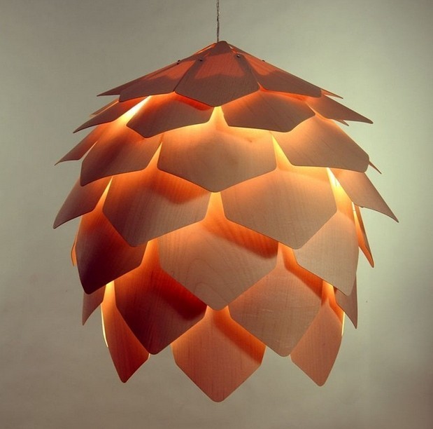 Pinecone pendant outlet light