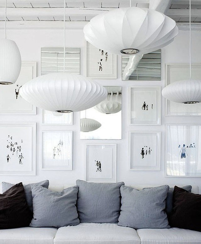 Replica George Nelson Bubble Lamp Pearl Premium Pendant Light Replica George Nelson Bubble Lamp