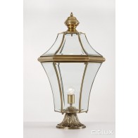 Mount Pritchard Classic Outdoor Brass Made Pillar Mount Light Elegant Range Citilux
