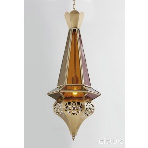 Abbotsbury Traditional Brass Pendant Elegant Range Citilux