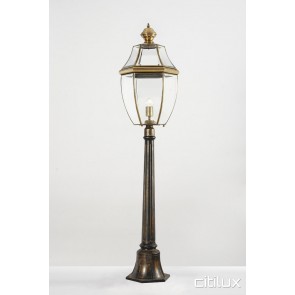 Annandale Classic Outdoor Brass Made Post Light Elegant Range Citilux