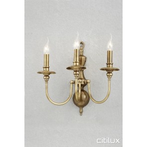 Arcadia Classic European Style Brass Wall Light Elegant Range Citilux