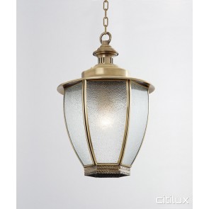 Balmain East Classic Outdoor Brass Pendant Light Elegant Range Citilux