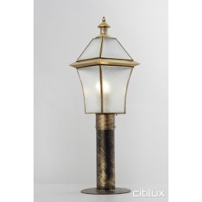 Banksmeadow Classic Outdoor Brass Made Post Light Elegant Range Citilux