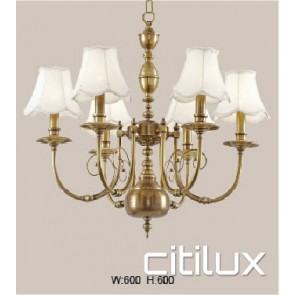 Bankstown Classic European Style Brass Pendant Light Elegant Range Citilux