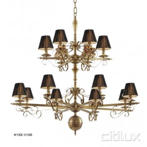 Barangaroo Classic European Style Brass Pendant Light Elegant Range Citilux
