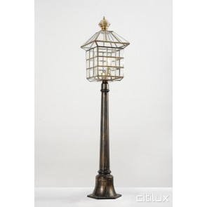 Beverly Hills Classic Outdoor Brass Made Post Light Elegant Range Citilux