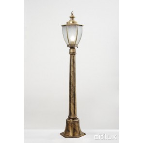 Birchgrove Traditional Outdoor Brass Made Post Light Elegant Range Citilux