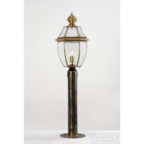 Blackett Traditional Outdoor Brass Made Post Light Elegant Range Citilux