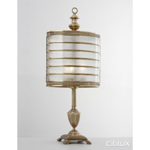 Box Hill Classic Brass Table Lamp Elegant Range Citilux