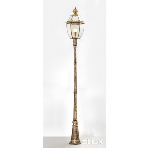 Burwood Heights Classic Outdoor Brass Made Post Light Elegant Range Citilux