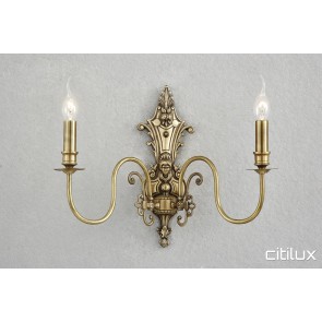 Cherrybrook Classic European Style Brass Wall Light Elegant Range Citilux