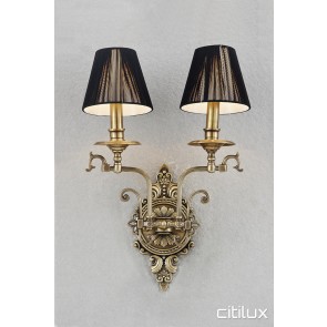 Chippendale Classic European Style Brass Wall Light Elegant Range Citilux