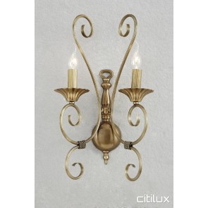 Chullora Classic European Style Brass Wall Light Elegant Range Citilux