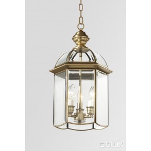 Clifton Traditional Outdoor Brass Pendant Light Elegant Range Citilux