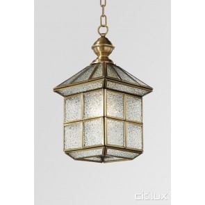 Cobbitty Classic Outdoor Brass Pendant Light Elegant Range Citilux