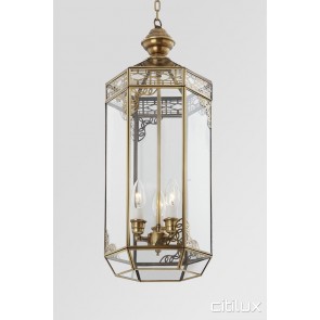 Colebee Traditional Outdoor Brass Pendant Light Elegant Range Citilux