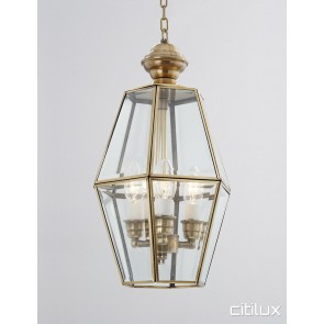 Collaroy Plateau Classic Outdoor Brass Pendant Light Elegant Range Citilux