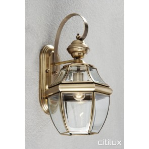 Currans Hill Classic Outdoor Brass Wall Light Elegant Range Citilux